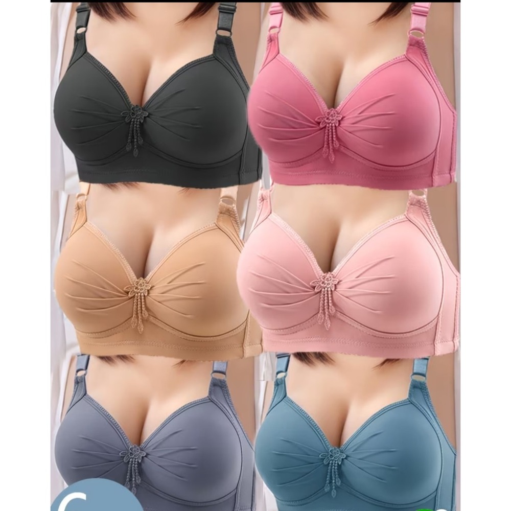 set of 6 Women's wireless seamless push-up bras size 42/95